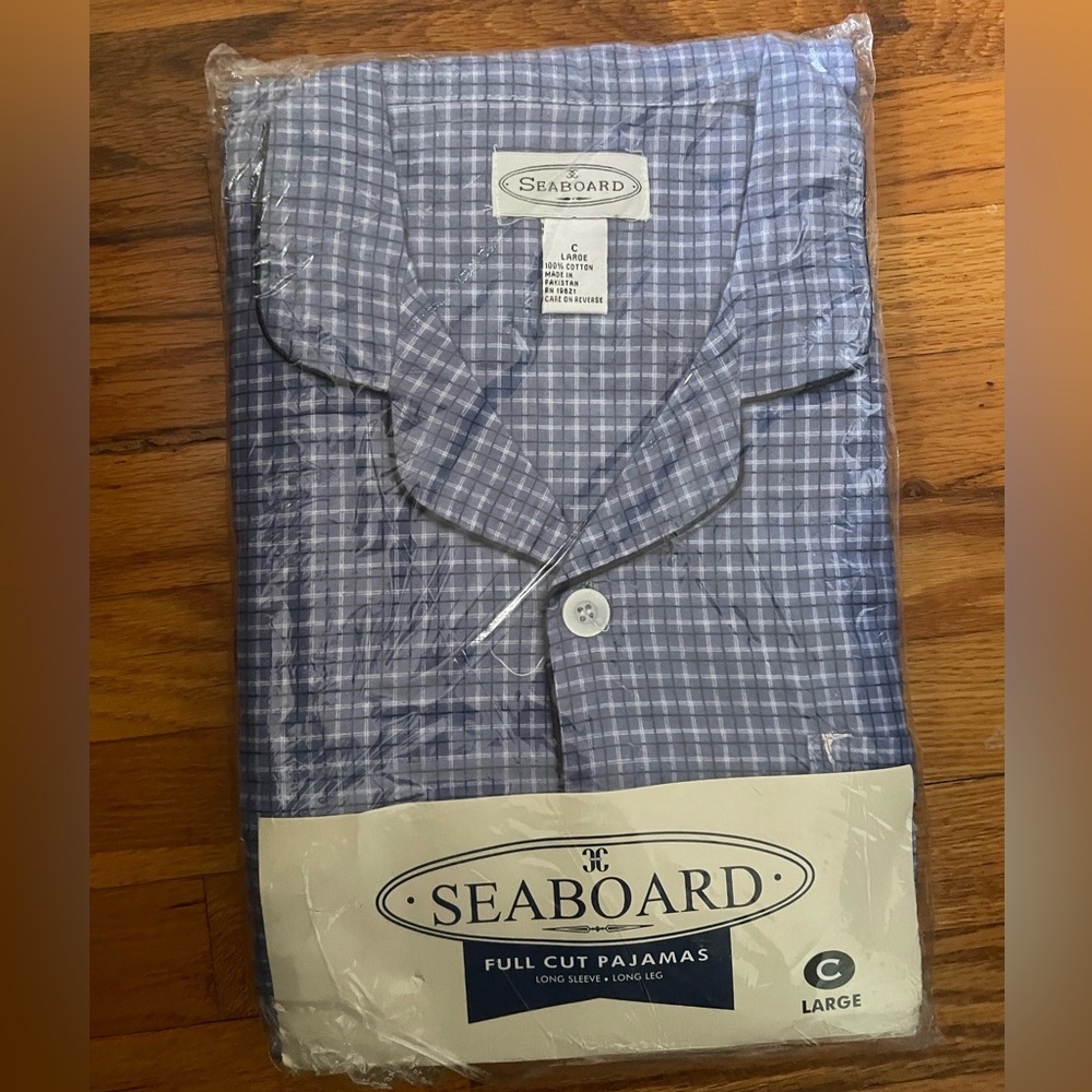 NWT Blue Checkered Men's Pajama